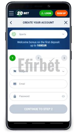 Download 20Bet App for Android .